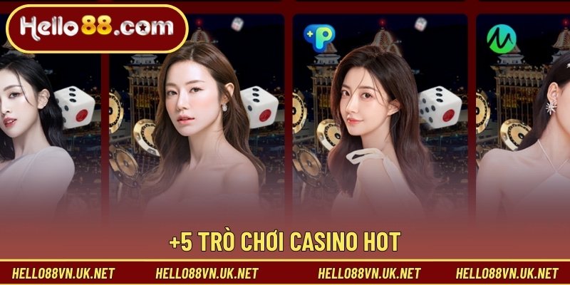 +5 trò chơi Casino hot