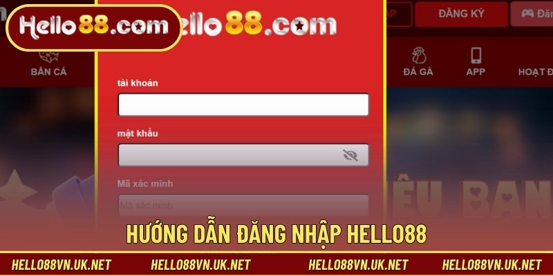 Hướng dẫn đăng nhập Hello88