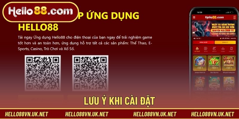 Lưu ý khi cài đặt