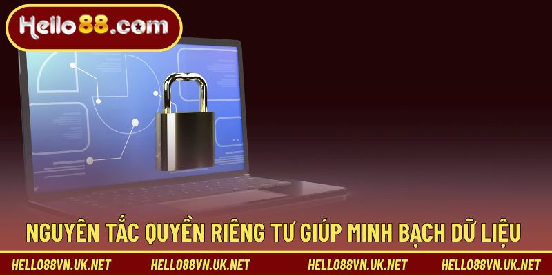 Nguyên tắc quyền riêng tư giúp dữ liệu được xử lý minh bạch